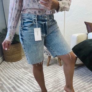 New Frame Shorts Size 29 Le Slouch Bermuda in Richlake Light Wash Jean Biker